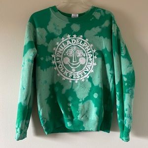 Philadelphia Folk Fest tie dye sweatshirt